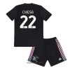 Officiële Voetbalshirt + Korte Broek Juventus Federico Chiesa 22 Uit 2021-22 - Kids